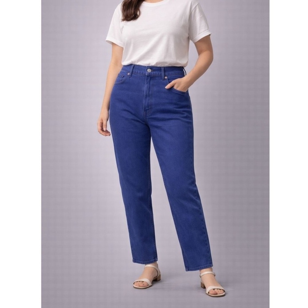 Everlane Blue The Way-High Straight Jean
